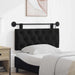 Tăblie de pat suspendată Cu lumină LED Negru Țesătură - WALTI WALTI