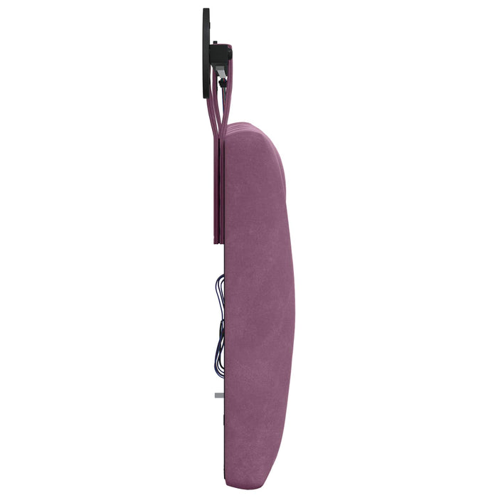 Tăblie de pat suspendată Cu lumină LED Violet Catifea - WALTI WALTI