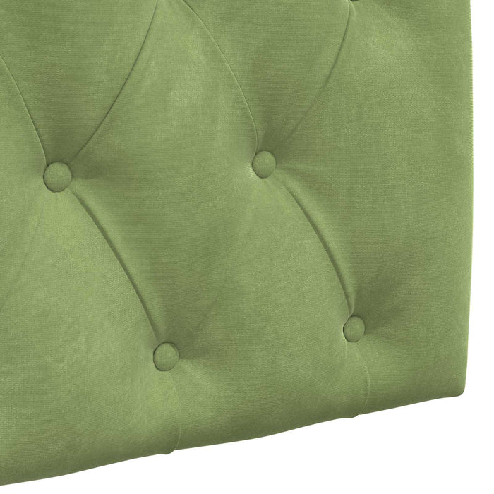 Tăblie de pat suspendată Cu lumină LED Verde deschis Catifea - WALTI WALTI