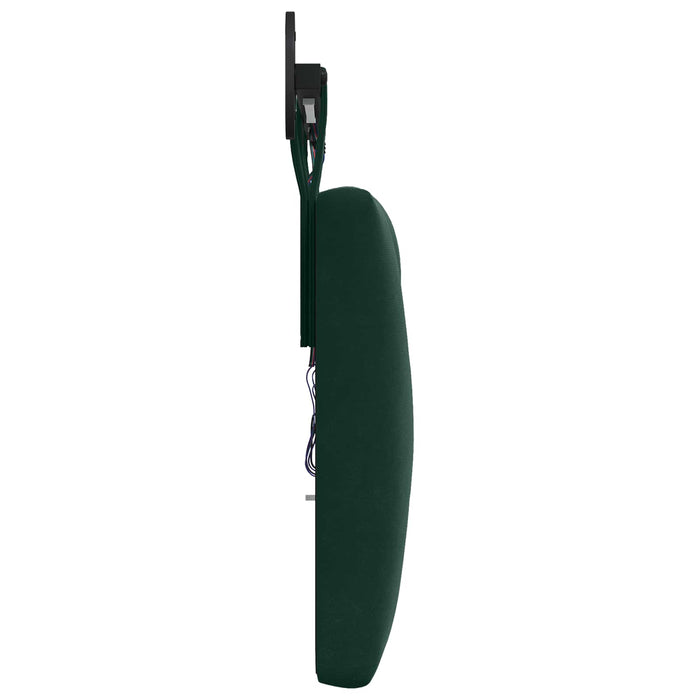 Tăblie de pat suspendată Cu lumină LED Verde închis Catifea - WALTI WALTI
