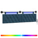 Tăblie de pat suspendată Cu lumină LED albastru Catifea - WALTI WALTI