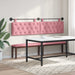 Tăblie de pat suspendată Cu lumină LED Roz Catifea - WALTI WALTI
