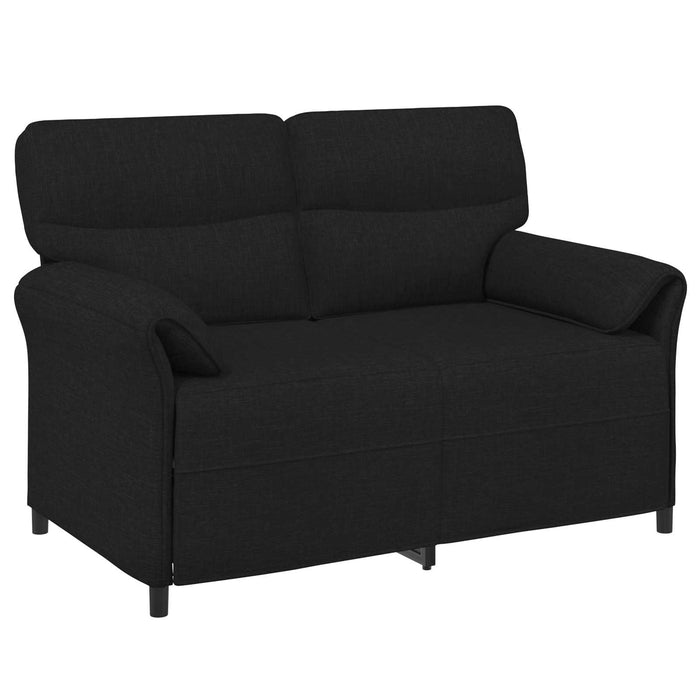 Set de canapea 2 buc. Negru Țesătură WALTI