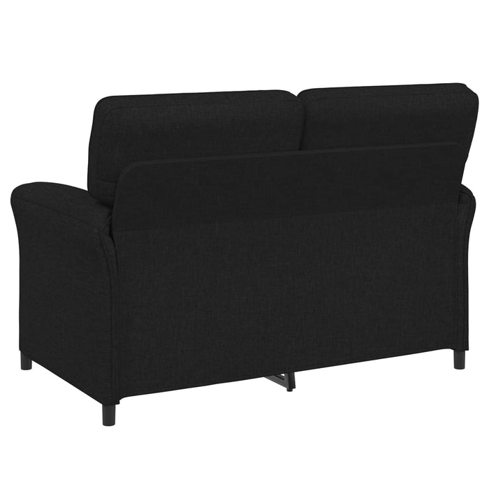 Set de canapea 2 buc. Negru Țesătură WALTI