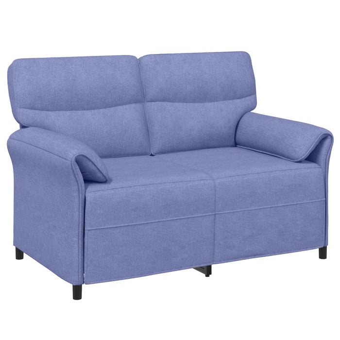 Set de canapea 2 buc. Albastru Jeans Țesătură WALTI