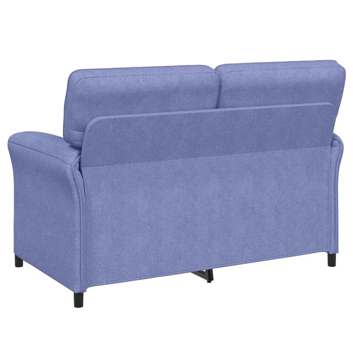Set de canapea 2 buc. Albastru Jeans Țesătură WALTI
