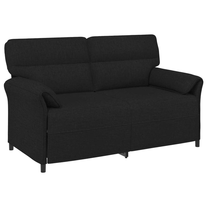 Set de canapea 2 buc. Negru Țesătură WALTI