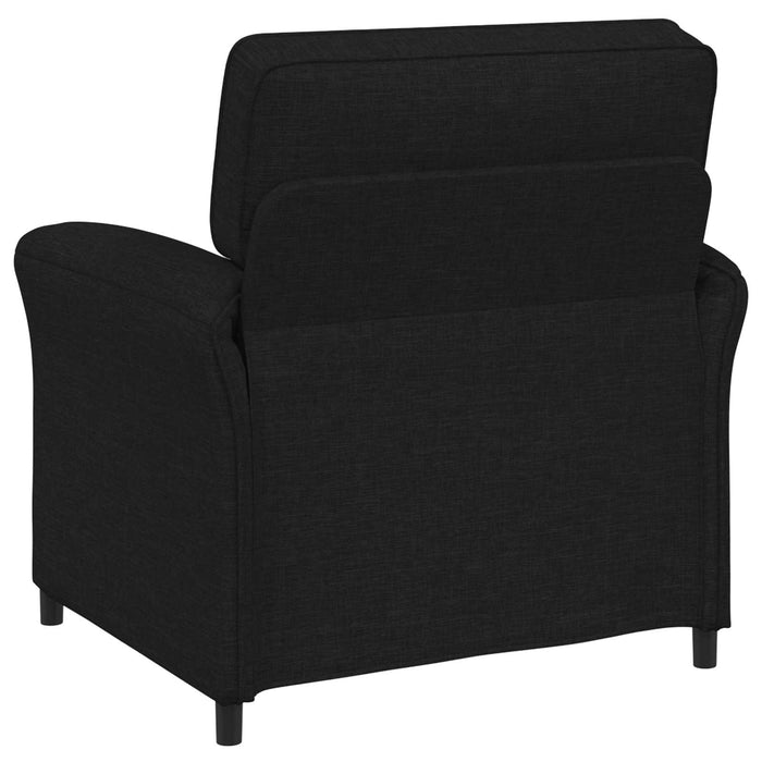 Set de canapea 2 buc. Negru Țesătură WALTI