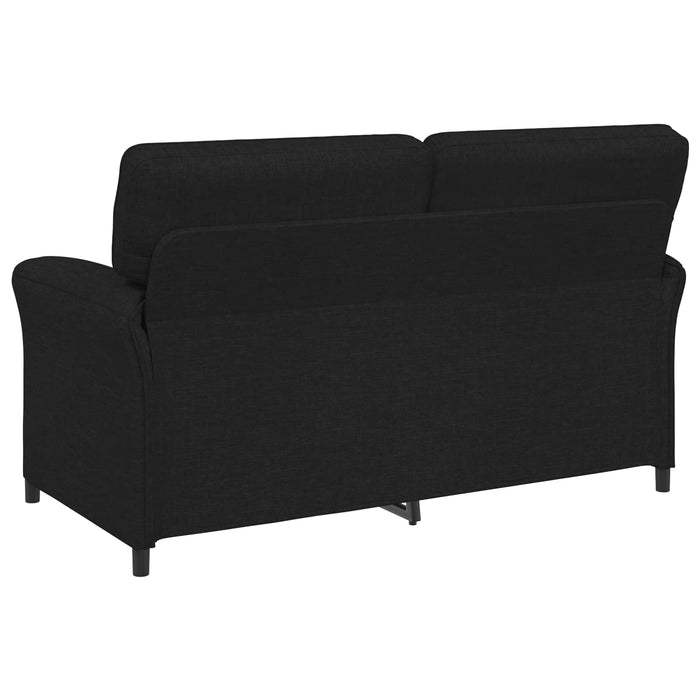 Set de canapea 2 buc. Negru Țesătură WALTI