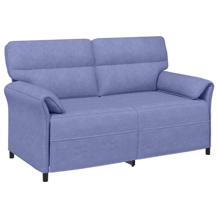Set de canapea 2 buc. Albastru Jeans Țesătură WALTI