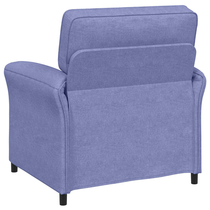 Set de canapea 2 buc. Albastru Jeans Țesătură WALTI