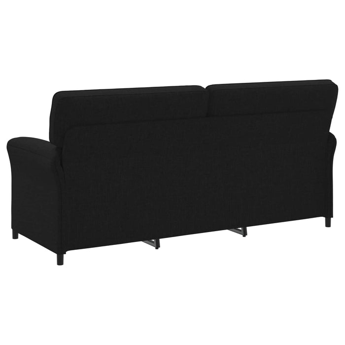 Set de canapea 2 buc. Negru Țesătură WALTI