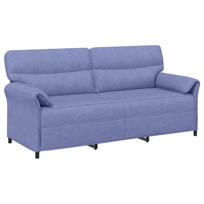 Set de canapea 2 buc. Albastru Jeans Țesătură WALTI