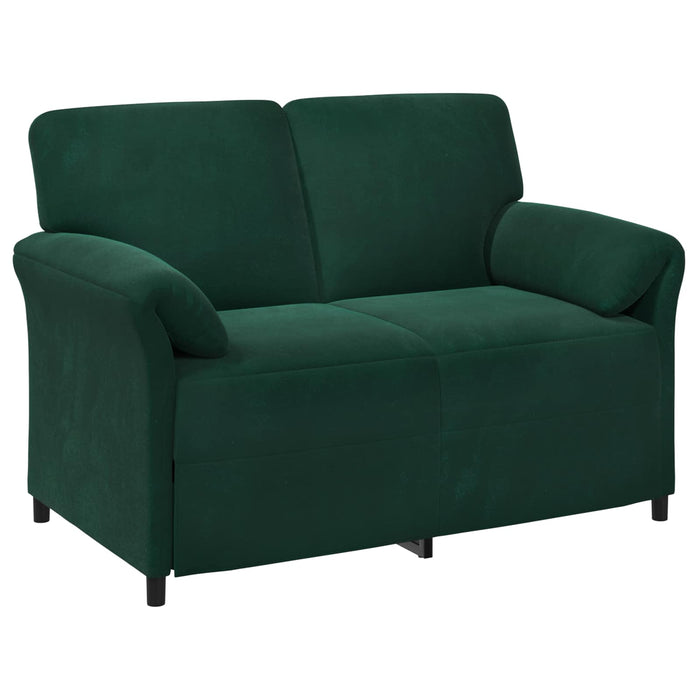 Set de canapea 2 buc. Verde închis Catifea WALTI