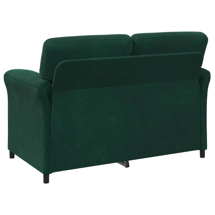 Set de canapea 2 buc. Verde închis Catifea WALTI