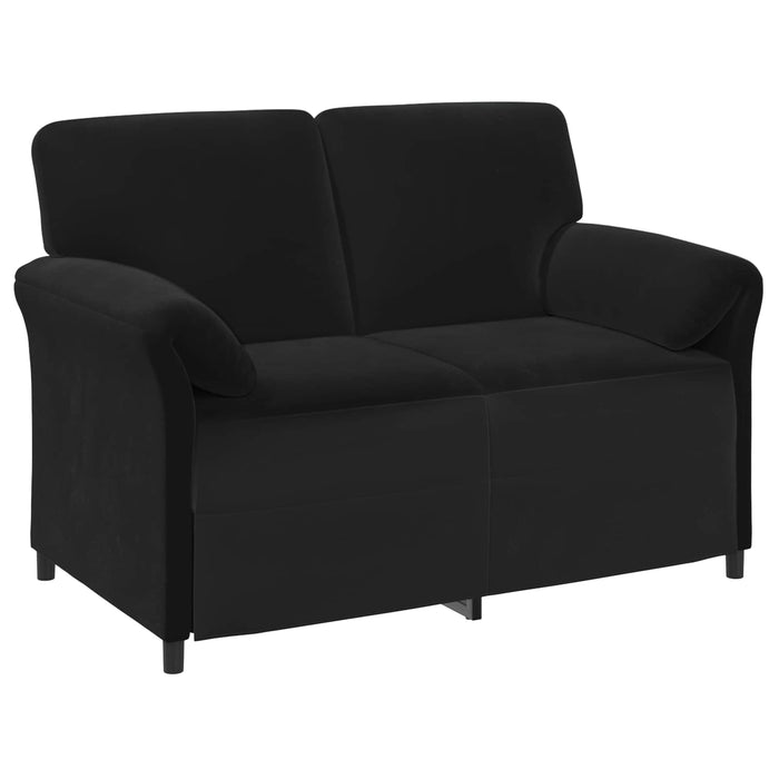 Set de canapea 2 buc. Negru Catifea WALTI