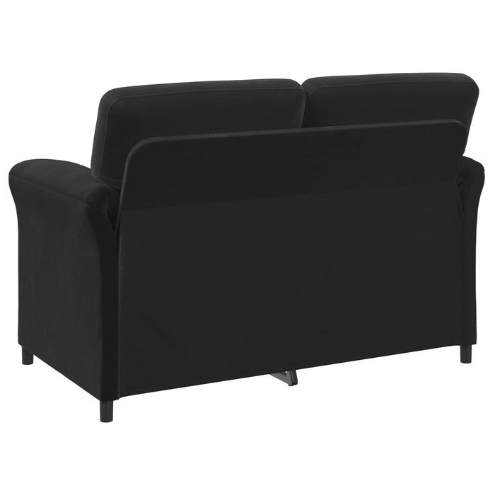 Set de canapea 2 buc. Negru Catifea WALTI