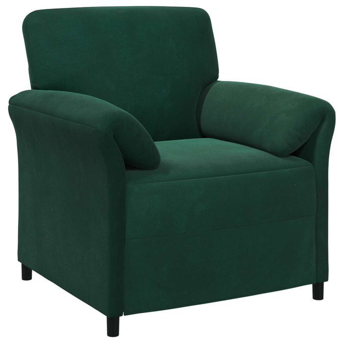 Set de canapea 2 buc. Verde închis Catifea WALTI