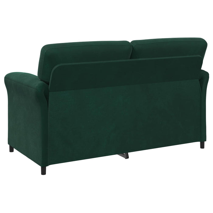 Set de canapea 2 buc. Verde închis Catifea WALTI