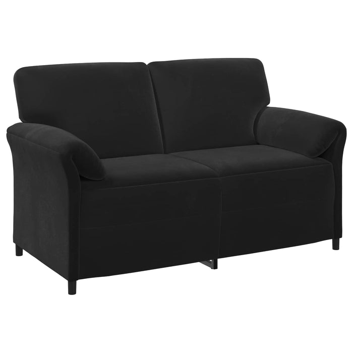 Set de canapea 2 buc. Negru Catifea WALTI