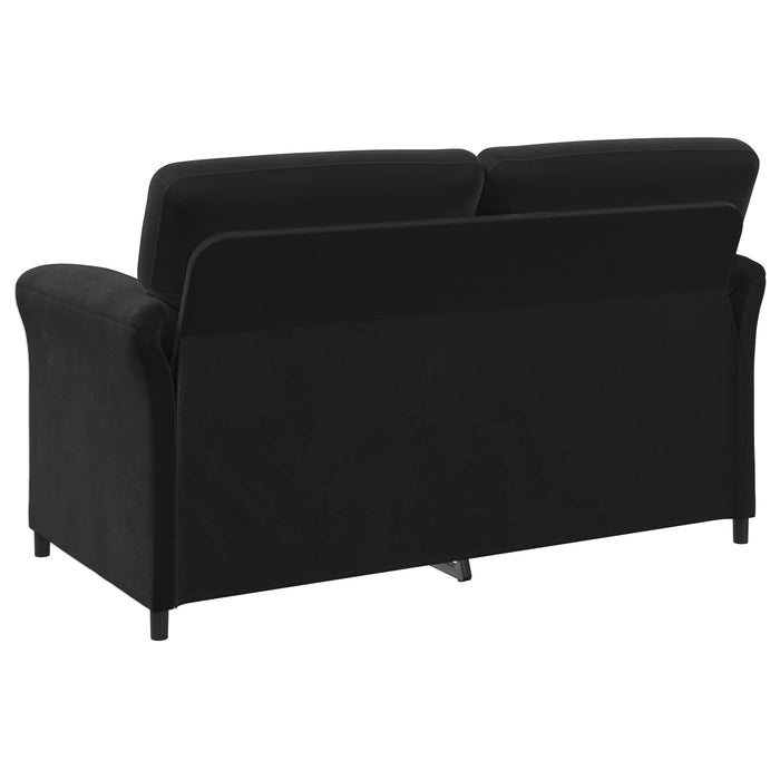 Set de canapea 2 buc. Negru Catifea WALTI
