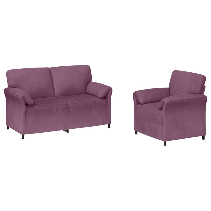 Set de canapea 2 buc. Violet Catifea WALTI