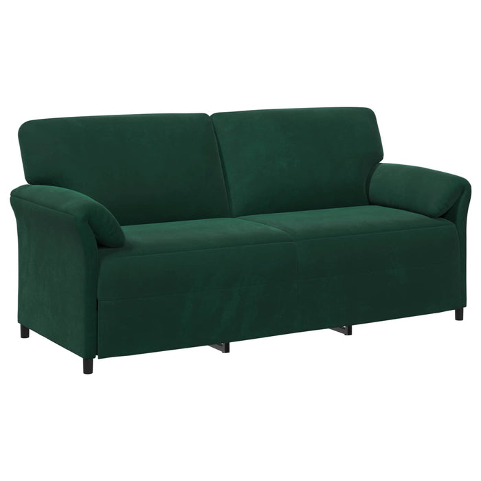 Set de canapea 2 buc. Verde închis Catifea WALTI