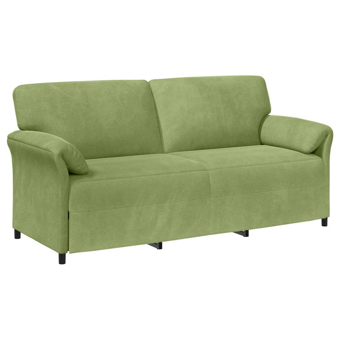 Set de canapea 2 buc. Verde deschis Catifea WALTI
