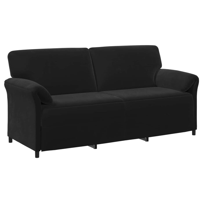 Set de canapea 2 buc. Negru Catifea WALTI