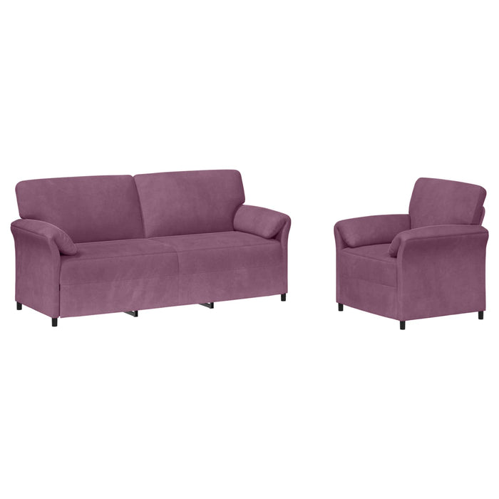 Set de canapea 2 buc. Violet Catifea WALTI