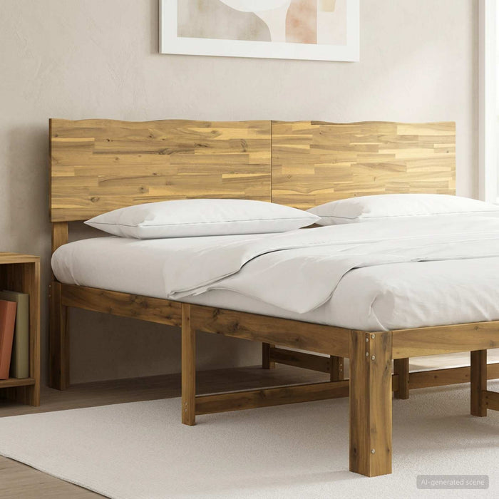 Tăblie de pat cu margini naturale ROSTOCK Alb 200 cm WALTI