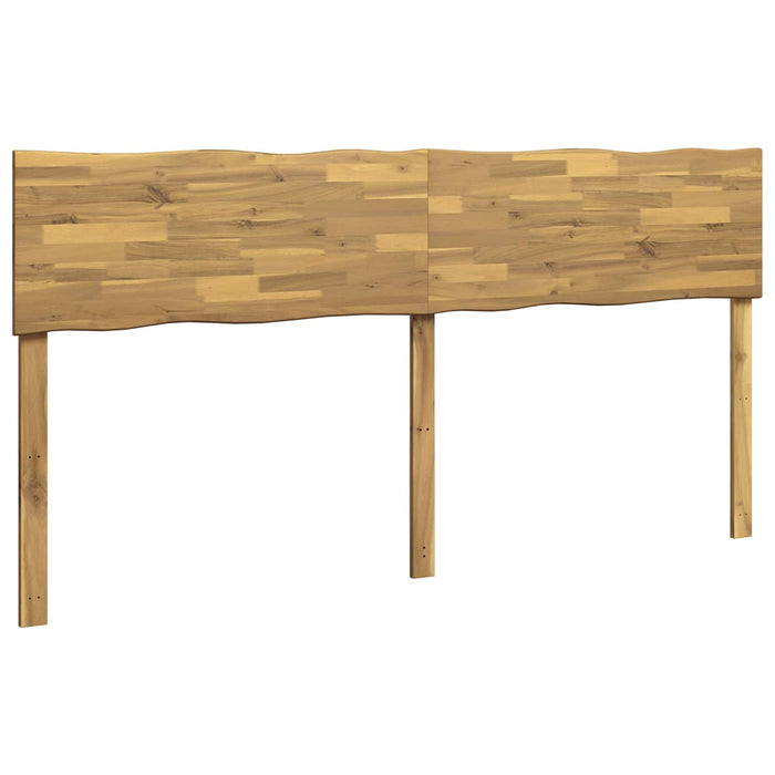 Tăblie de pat cu margini naturale ROSTOCK Alb 180 cm WALTI