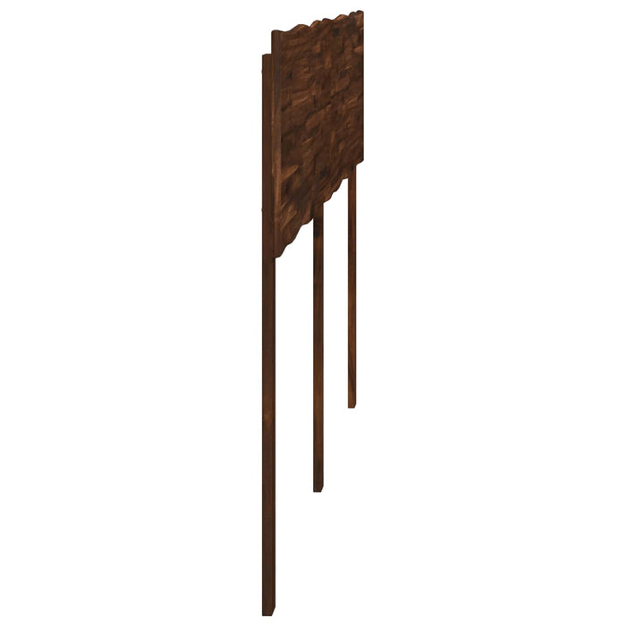Tăblie de pat cu margini naturale ROSTOCK Maro închis 160 cm WALTI
