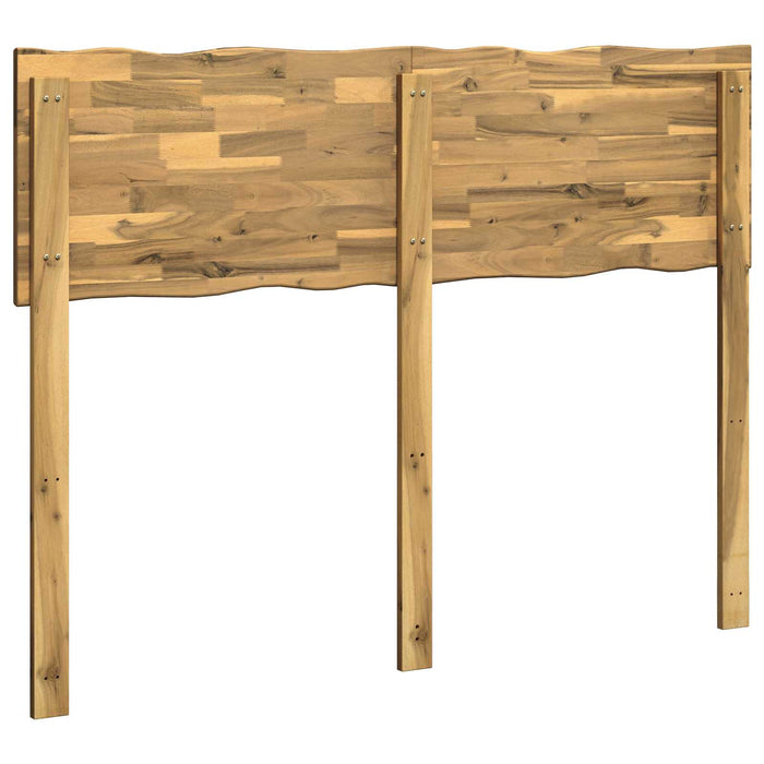 Tăblie de pat cu margini naturale ROSTOCK Alb 140 cm WALTI