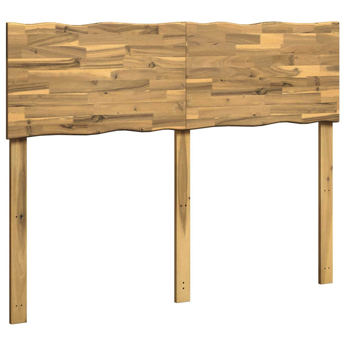 Tăblie de pat cu margini naturale ROSTOCK Alb 135 cm WALTI