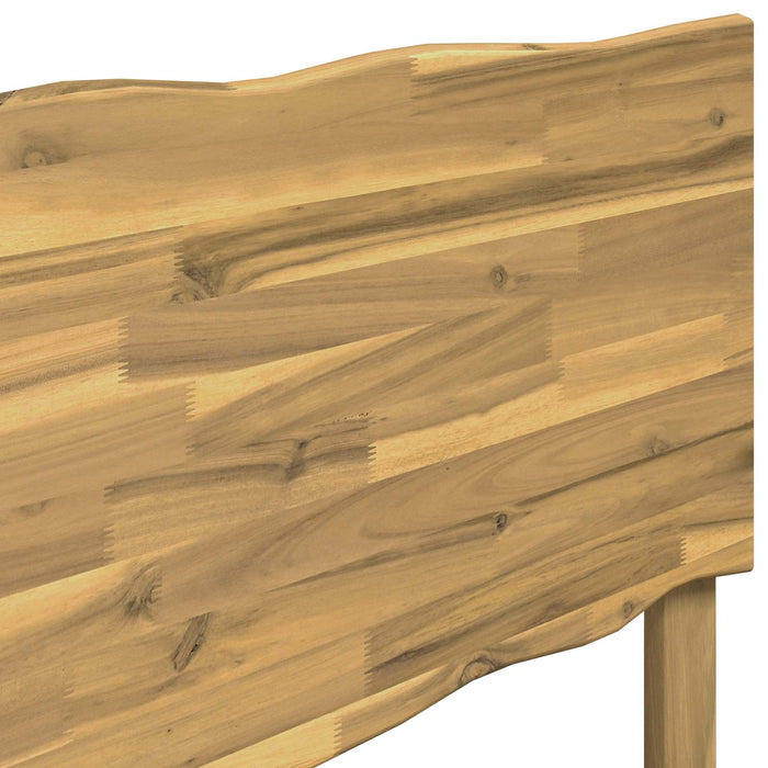Tăblie de pat cu margini naturale ROSTOCK Alb 90 cm WALTI