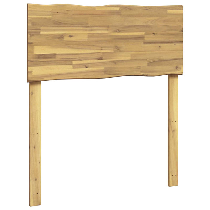 Tăblie de pat cu margini naturale ROSTOCK Alb 90 cm WALTI