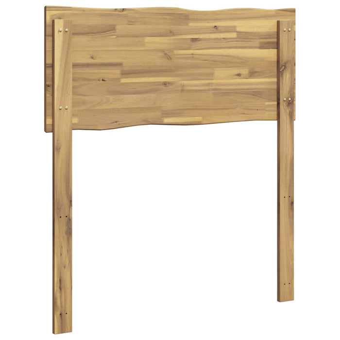 Tăblie de pat cu margini naturale ROSTOCK Alb 75 cm WALTI