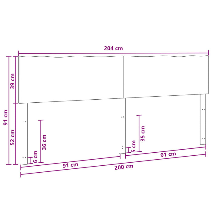 Tăblie de pat cu margini naturale ROSTOCK natural 200 cm WALTI