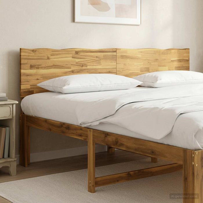 Tăblie de pat cu margini naturale ROSTOCK Alb 180 cm WALTI