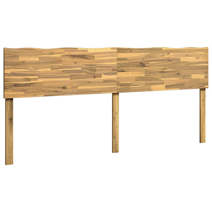 Tăblie de pat cu margini naturale ROSTOCK Alb 200 cm WALTI