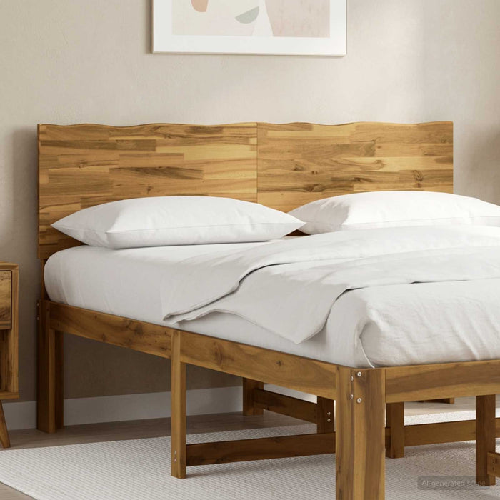 Tăblie de pat cu margini naturale ROSTOCK Alb 160 cm WALTI