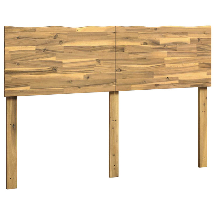 Tăblie de pat cu margini naturale ROSTOCK Alb 160 cm WALTI