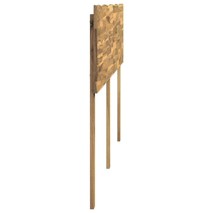 Tăblie de pat cu margini naturale ROSTOCK Alb 160 cm WALTI