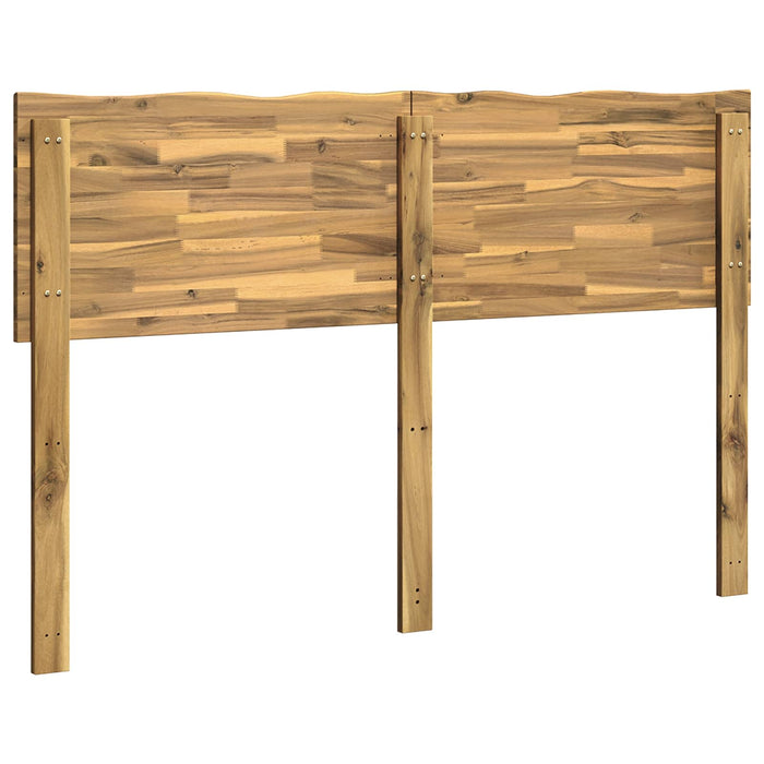 Tăblie de pat cu margini naturale ROSTOCK Alb 135 cm WALTI