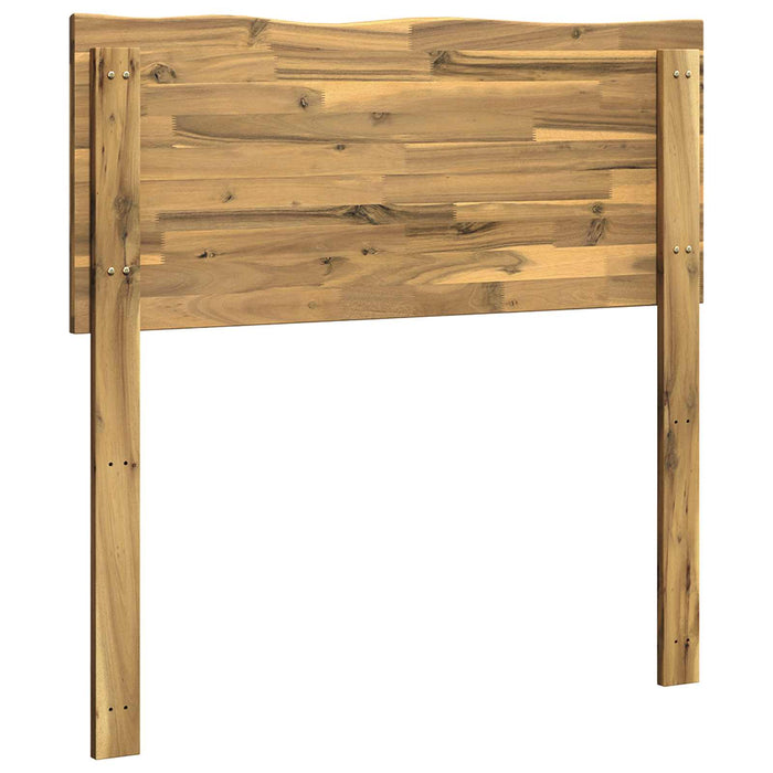 Tăblie de pat cu margini naturale ROSTOCK Alb 100 cm WALTI
