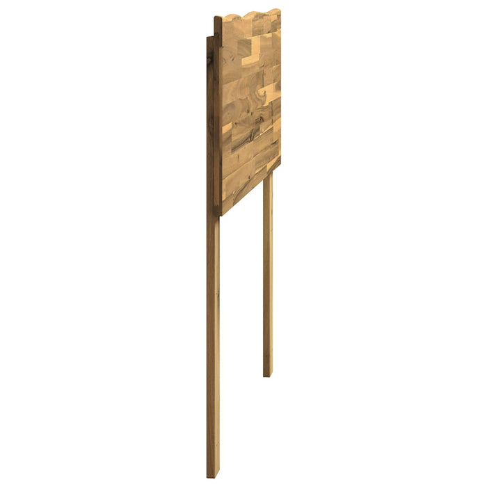 Tăblie de pat cu margini naturale ROSTOCK Alb 90 cm WALTI
