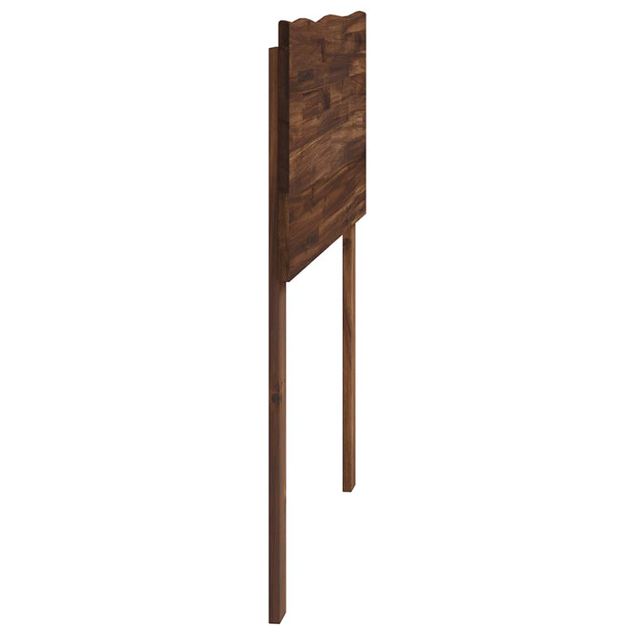 Tăblie de pat cu margini naturale ROSTOCK Maro închis 75 cm WALTI