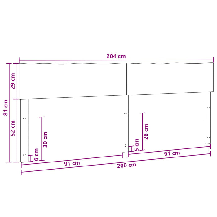 Tăblie de pat cu margini naturale ROSTOCK natural 200 cm WALTI