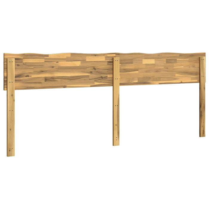 Tăblie de pat cu margini naturale ROSTOCK Alb 180 cm WALTI